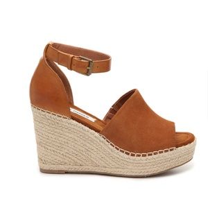 Steve Madden suede leather wedges